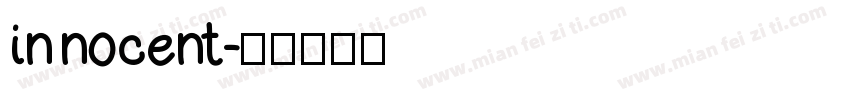 in nocent字体转换